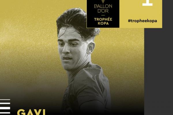 Image กาบีดาวรุ่งบาร์ซ่า ชนะ Kopa Trophy 2022